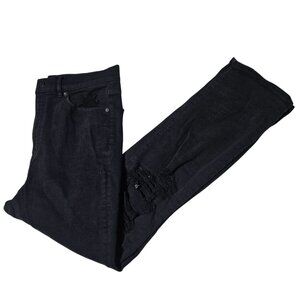 Express Slim Super High Rise Jeans Womens Size 10 Straight High Rise Black Denim